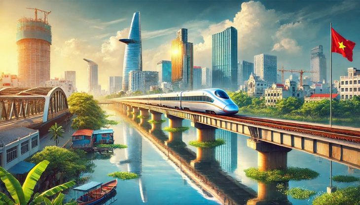 duong-sat-toc-do-cao-1-17314109217951444885499 Chính phủ lý giải việc không kéo dài dự án đường sắt tốc độ cao Bắc - Nam từ Lạng Sơn đến Cà Mau - Ảnh 1.