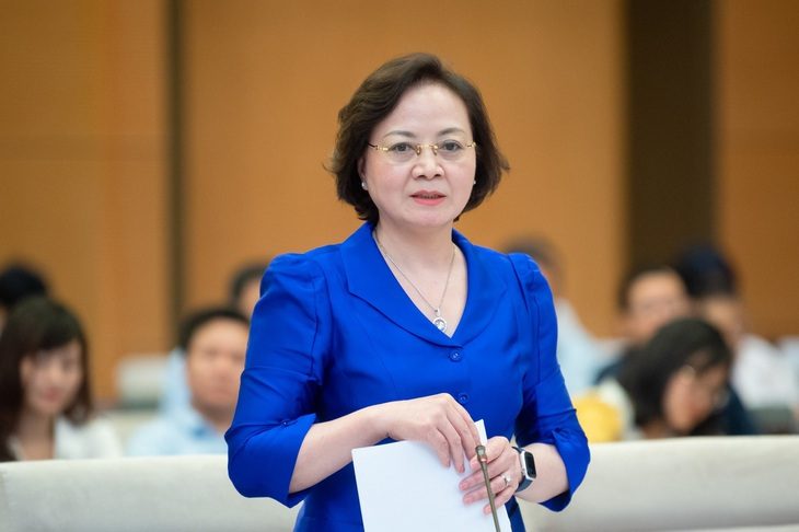 Chính phủ trình Trung ương, Quốc hội chế độ tiền lương mới từ 1-7-2024 - Ảnh 1. Bộ trưởng Phạm Thị Thanh Trà - Ảnh: GIA HÂN